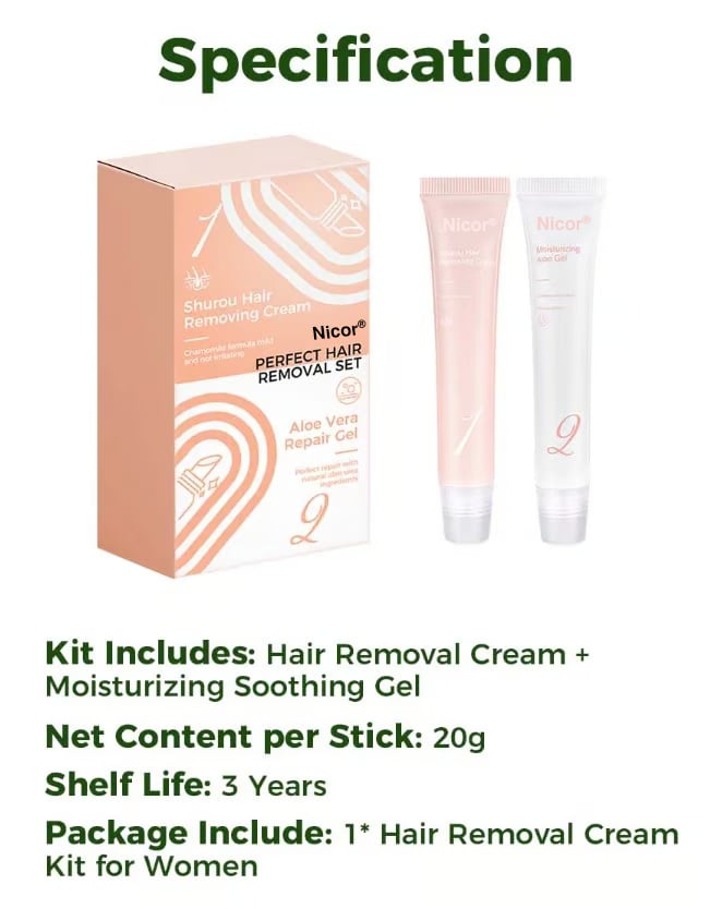 💥BUY 2 GET 1 FREE💥🍃Hair Removal Cream Kit for Women