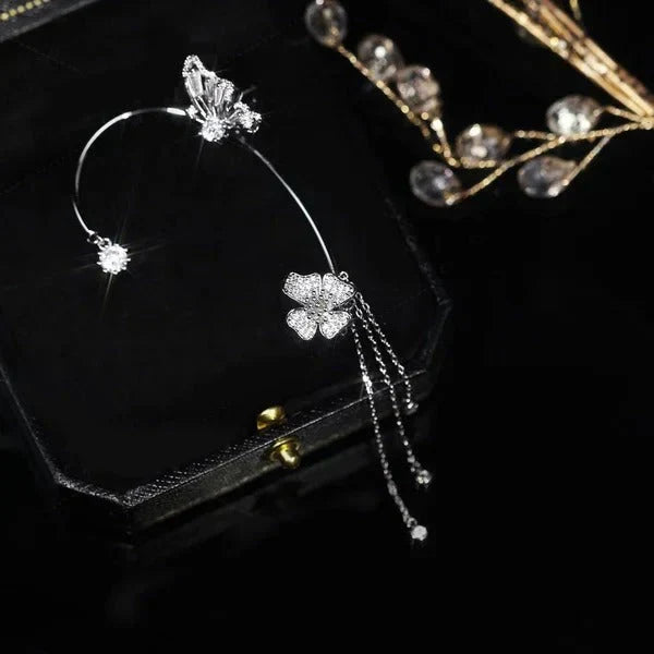 🎁Hot Sale 50% OFF✨BUTTERFLY TASSEL STYLE ZIRCON EARRINGS | PERFECT GIFT💎