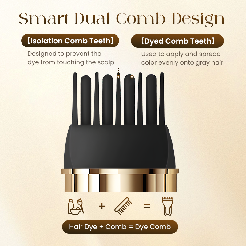 🔥Buy 1 Get 1 Free🌿2-in-1 Convenient Hair Dye Comb For Gray Hair（40% OFF）