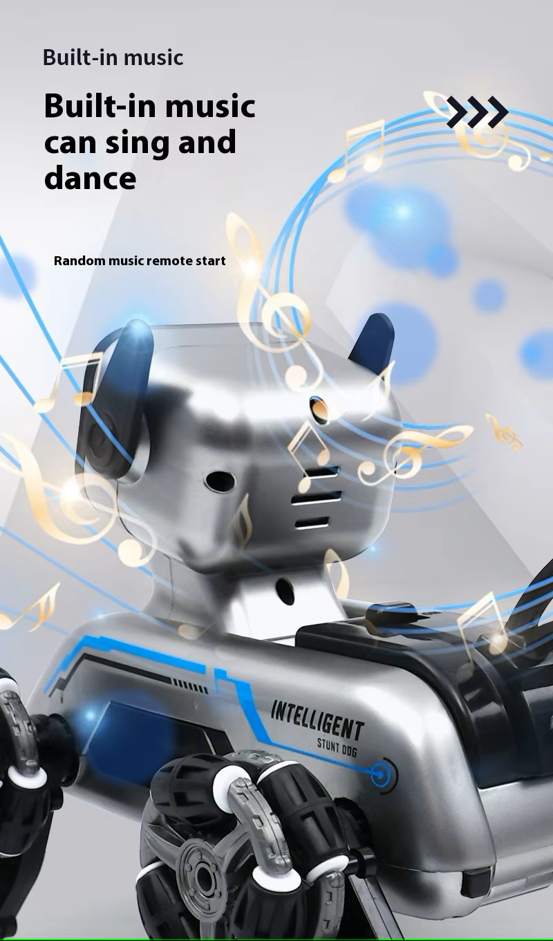 🔥New Hot Selling🔥Stunt Eight Wheel Smart Remote Fancy Control Robot Dog