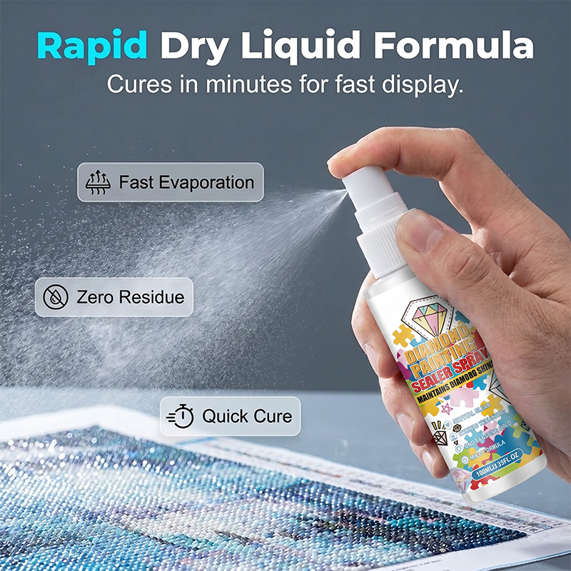 💎✨ Diamond art sealer – locks beads, glossy finish, dries fast & lasts.