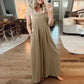 💝Women's sleeveless wide leg jumpsuit with pockets