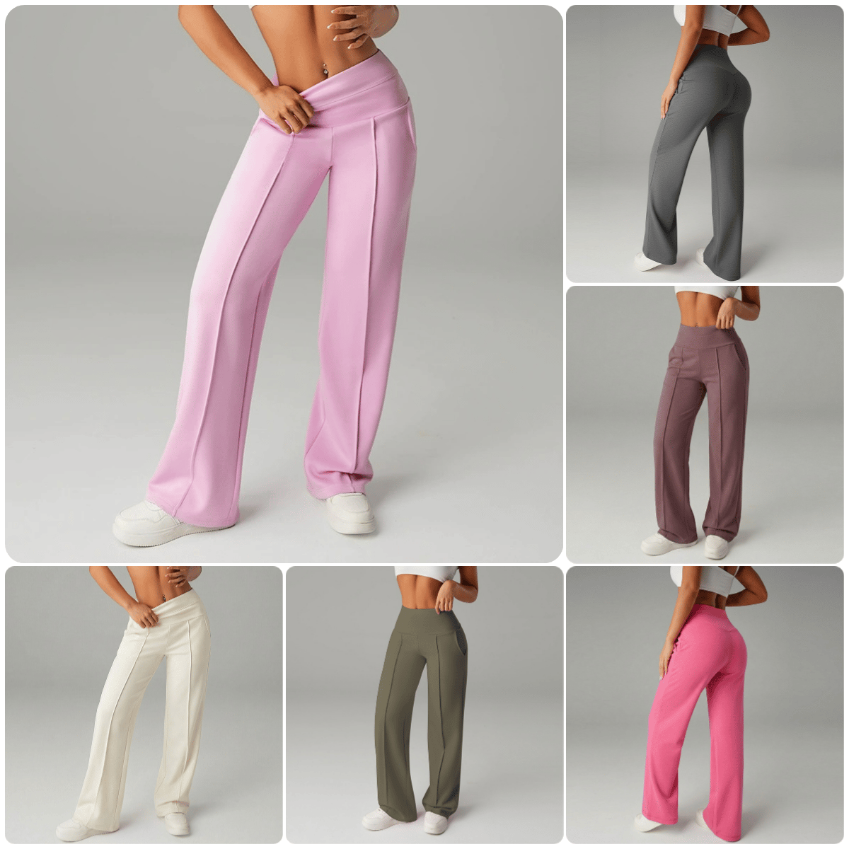 👖50% OFF! 👚 Women‘s Straight Leg Pants – Loose Fit, Plain Design & Comfortable Everyday Wear 👩