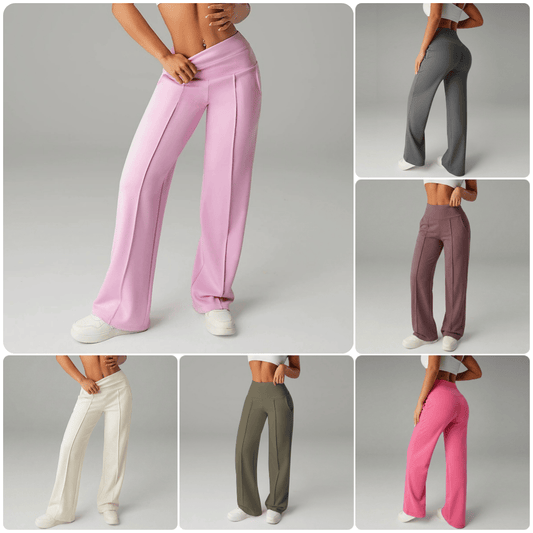 👖50% OFF! 👚 Women‘s Straight Leg Pants – Loose Fit, Plain Design & Comfortable Everyday Wear 👩