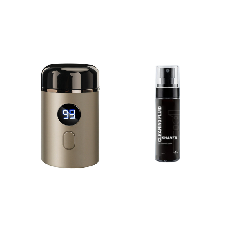 Men’s Powerful Mini Electric Shaver with Digital Display