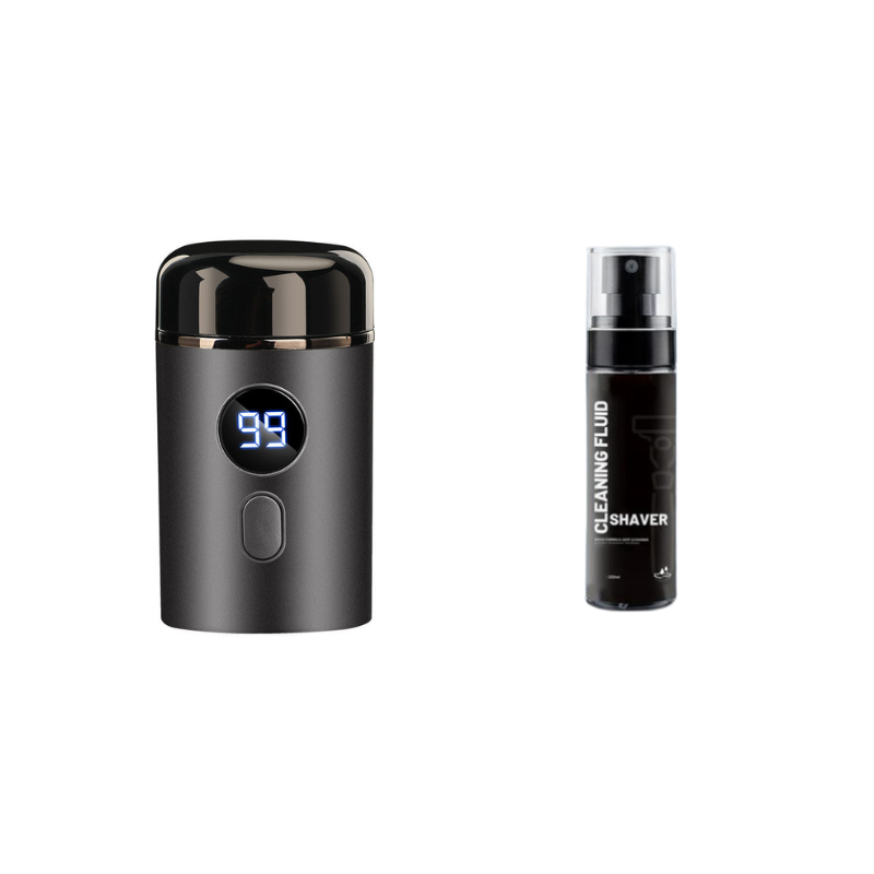 Men’s Powerful Mini Electric Shaver with Digital Display
