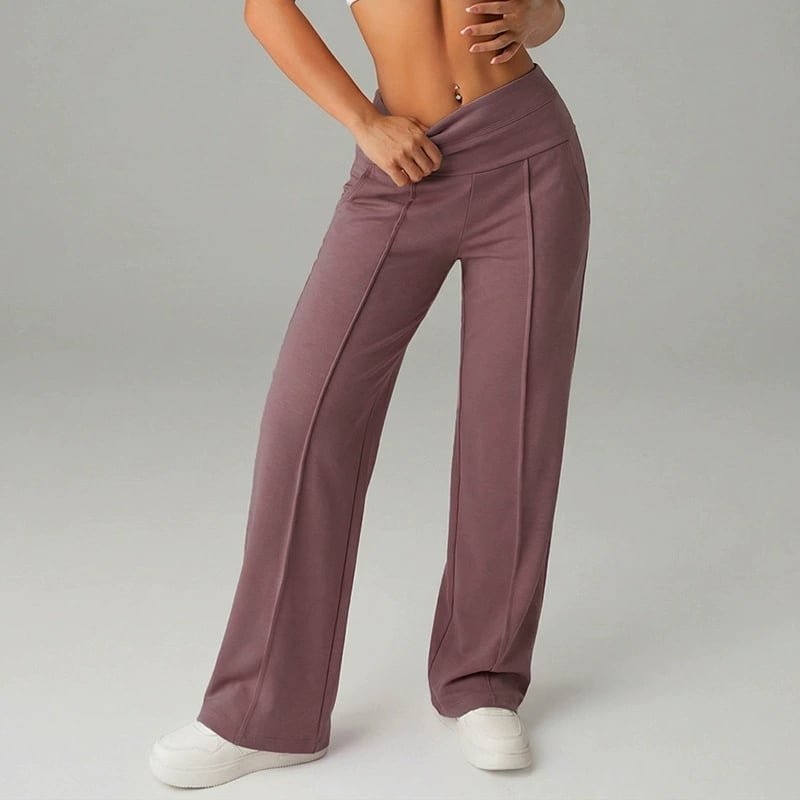 👖50% OFF! 👚 Women‘s Straight Leg Pants – Loose Fit, Plain Design & Comfortable Everyday Wear 👩