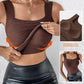 📢📢53%  OFF !! ⏰Women’s U-Neck Thermal Tank with Built-In Bra – Warm, Supportive & Braless Comfort ❄️❤️