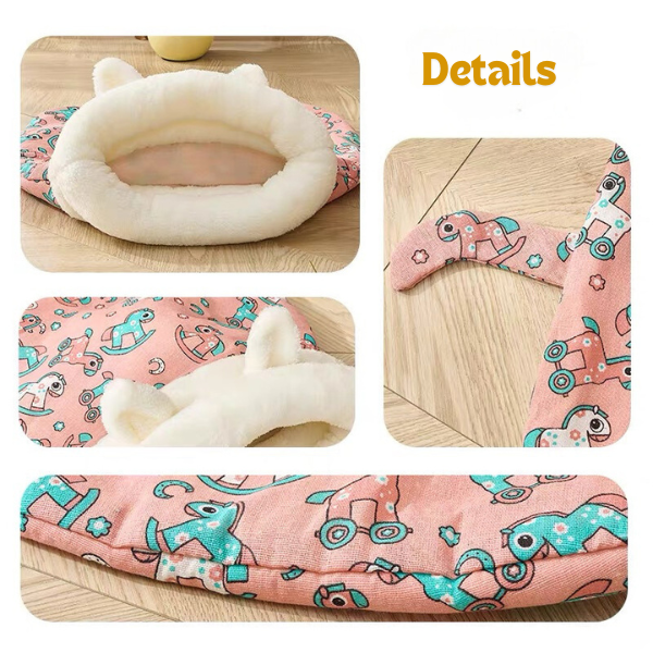 📢📢50% OFF !! ⏰ 🔥 Cozy Pet Nest for Cats and Dogs - Plush & Machine Washable, Perfect for Your Pet's Comfort and Warmth ✨