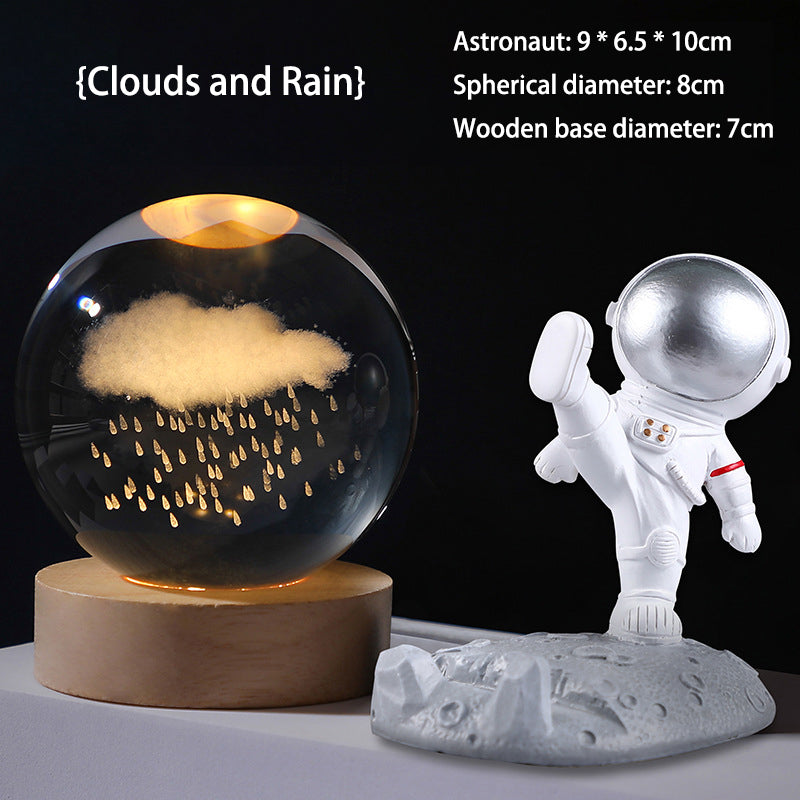 🌌 50% OFF NOW! ✨ 3D Galaxy Crystal Night Light – 16 Colors, Remote Control & USB Powered 🌙