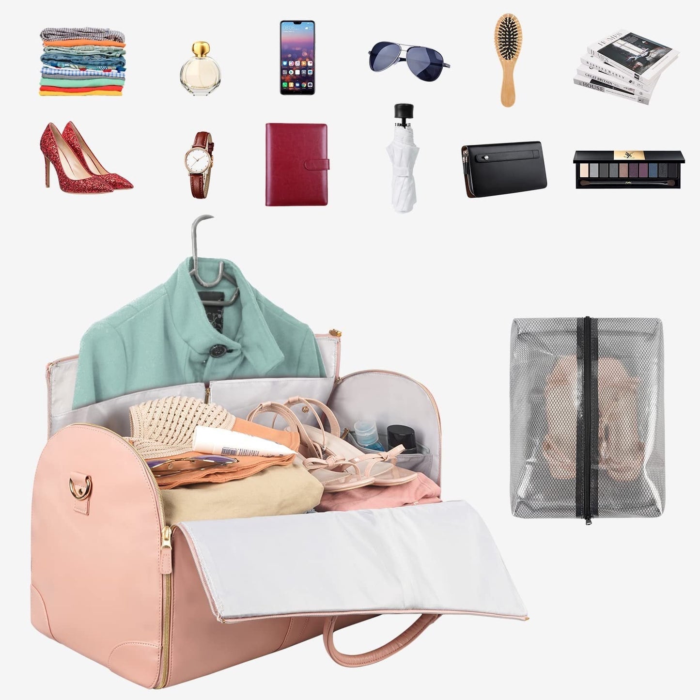 🧳 LIMITED-TIME 50% OFF! ✨ Travel Garment Bags – Foldable, Wrinkle-Free, 2-in-1 Design ✈️