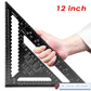 📐✨ Aluminum Rafter Square – 50% OFF! 7/12-inch carpenter measuring tool, alloy triangle ruler & protractor – precision woodworking. 💪