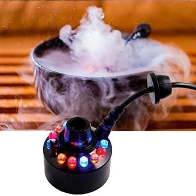 💨 50% OFF NOW! ⚡ 12-LED Ultrasonic Mist Maker Fogger – Creates cool mist & colourful light – Perfect for humidifiers, fountains or Halloween decor – runs quietly in water 💧✨