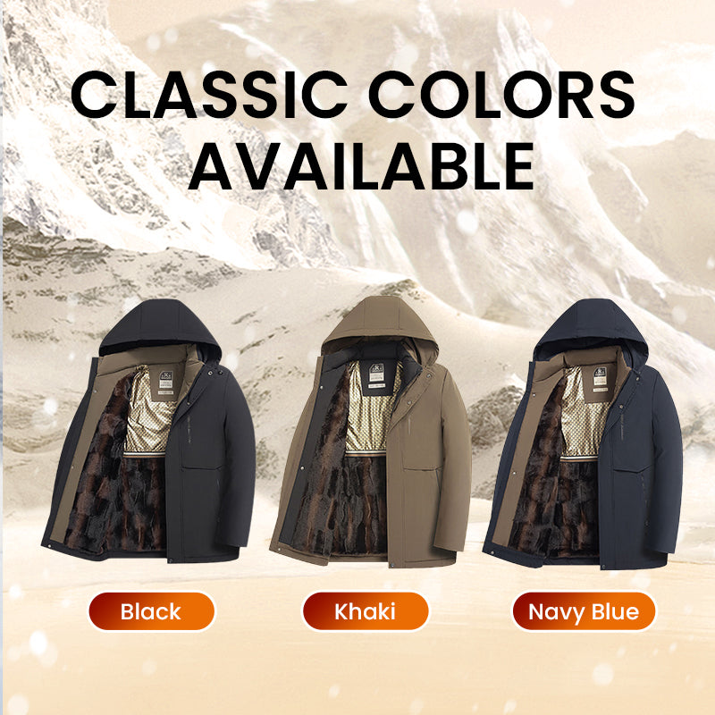 🧥 60% OFF HOT SALE! ✨ Men’s Thermal Hooded Parka Coat - Windproof & Water-Resistant Winter Jacket with Multiple Pockets for Extreme Cold ❄️🛡️