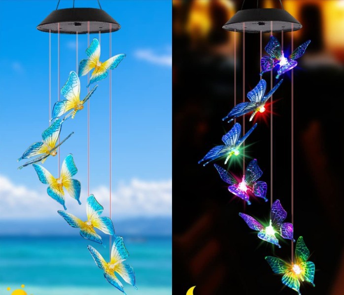 🦋 Enhance Your Garden - ✨Creative Bird Design Solar Wind Chimes