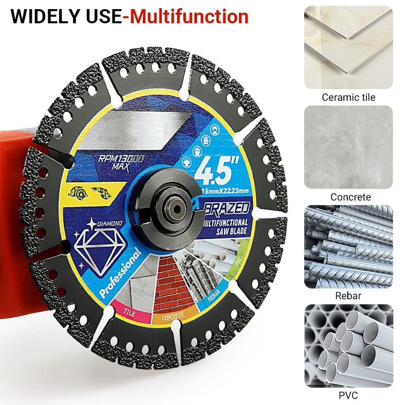 🔥50% Off!💎 4.5" Multi-Material Diamond Blade – Durable & Reliable Cutting for Tile, Stone & Concrete 🛠️⚙️