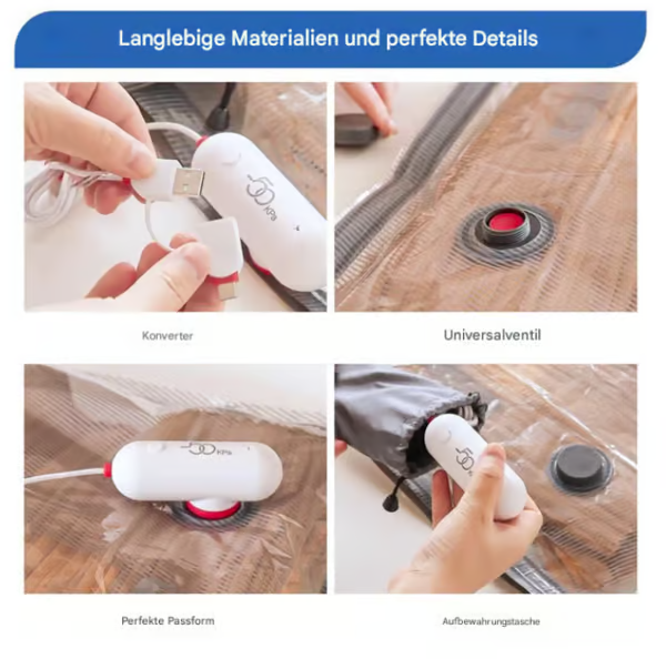 🔥6-Pack USB Electric Vacuum Compression Bags – Save Space, Travel Light!