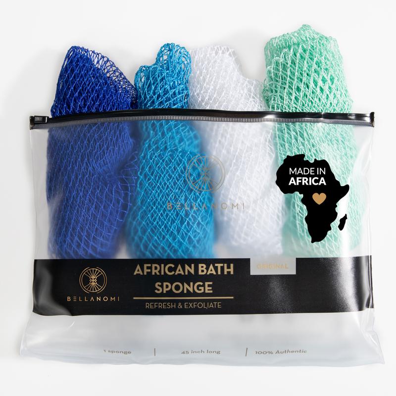🔥Hot Sale ✨African Exfoliating Net Sponge（with Lemon Turmeric & Kojic Acid Brighetning Soap ）