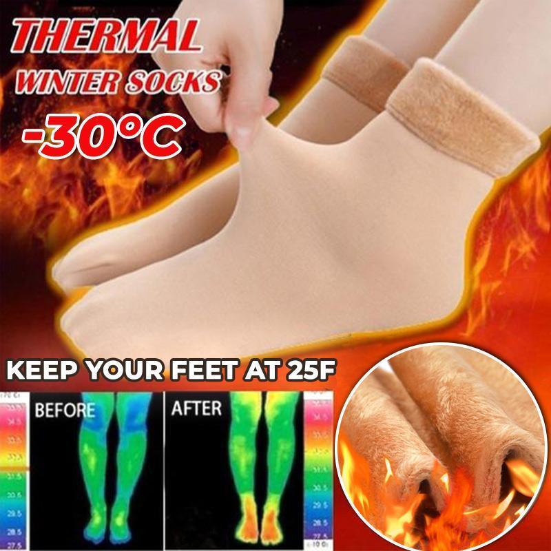 ❄️🎁5/10PCS Unisex Thickened Fleece Lined Cold-Proof Winter Socks