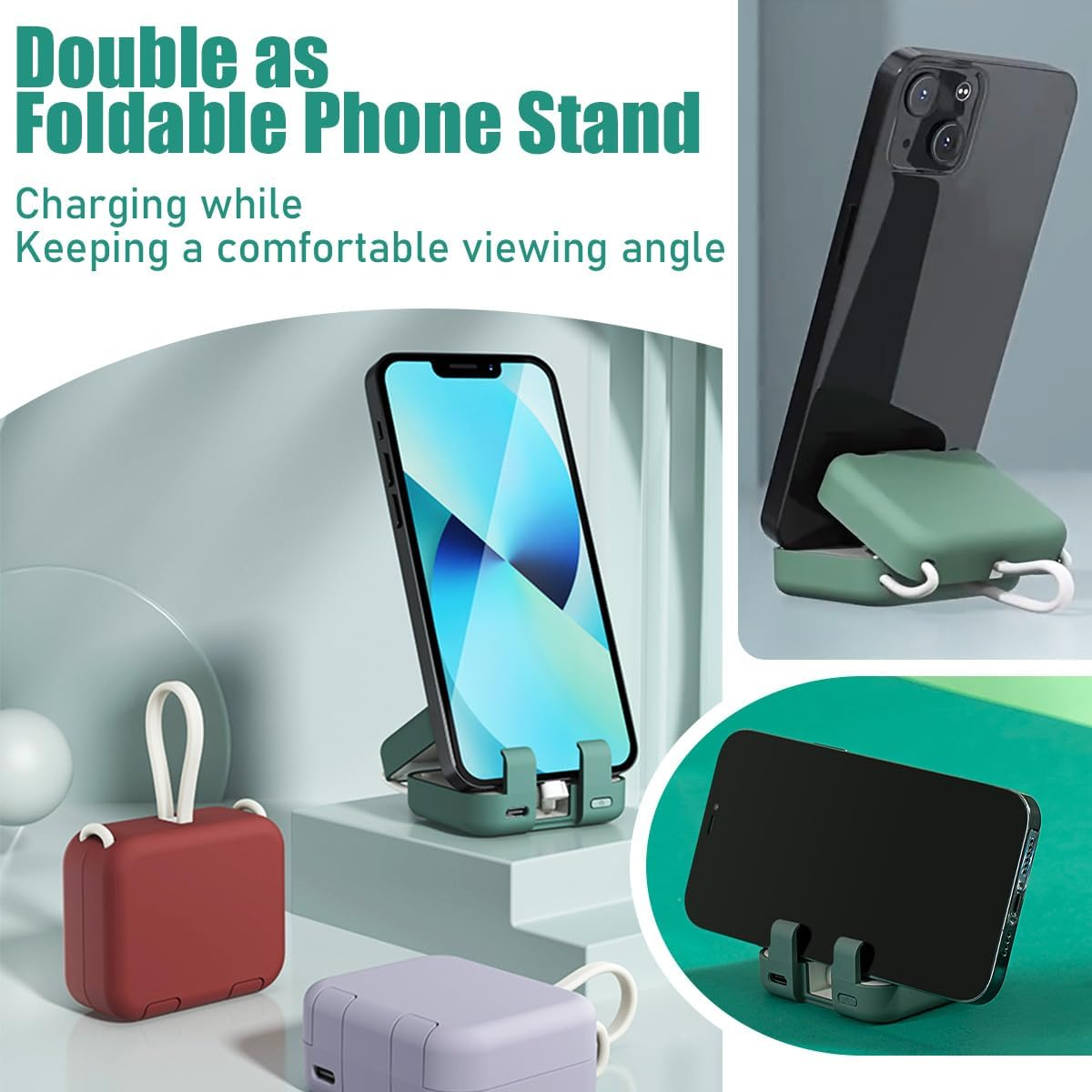 🔥2025 New products🌸 Portable Wireless Charging Treasure Mobile Phone Holder
