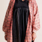 Women's Mineral Washed Button Down Plaid Shirt