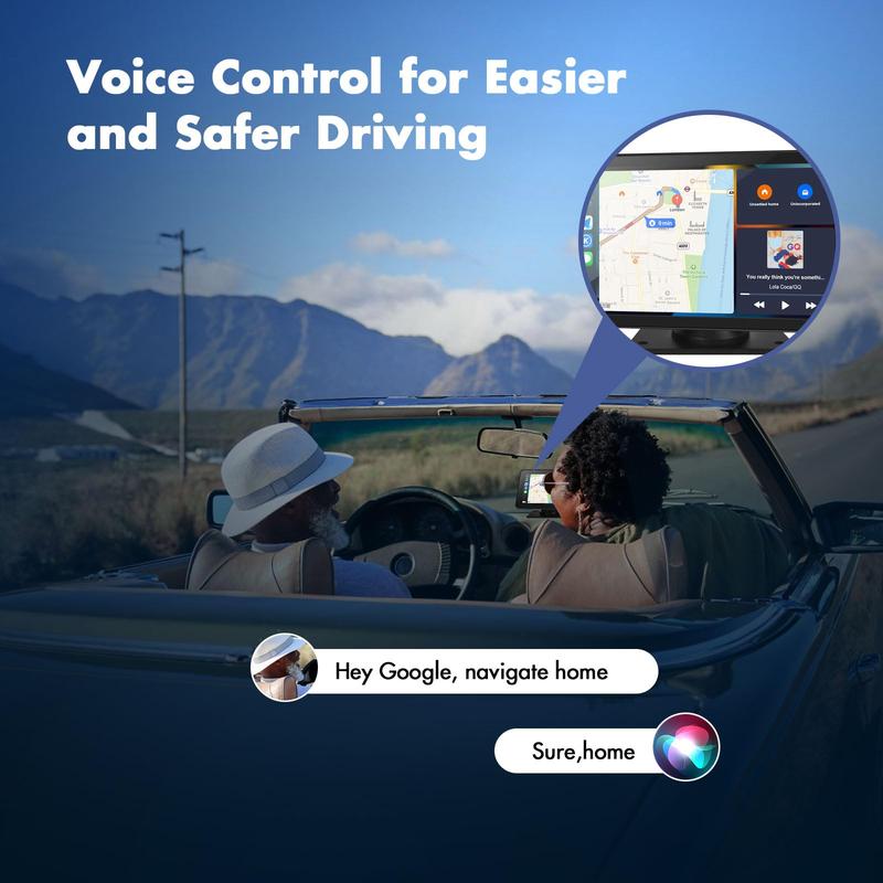 2025 Newest Portable Carplay Screen-Wide-Compatibility Multi-Device Car Infotainment System