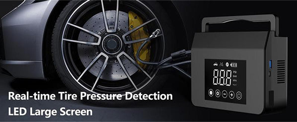 🚗Portable Car Jump Starter with Air Compressor,4000A Car Battery Jump Starter