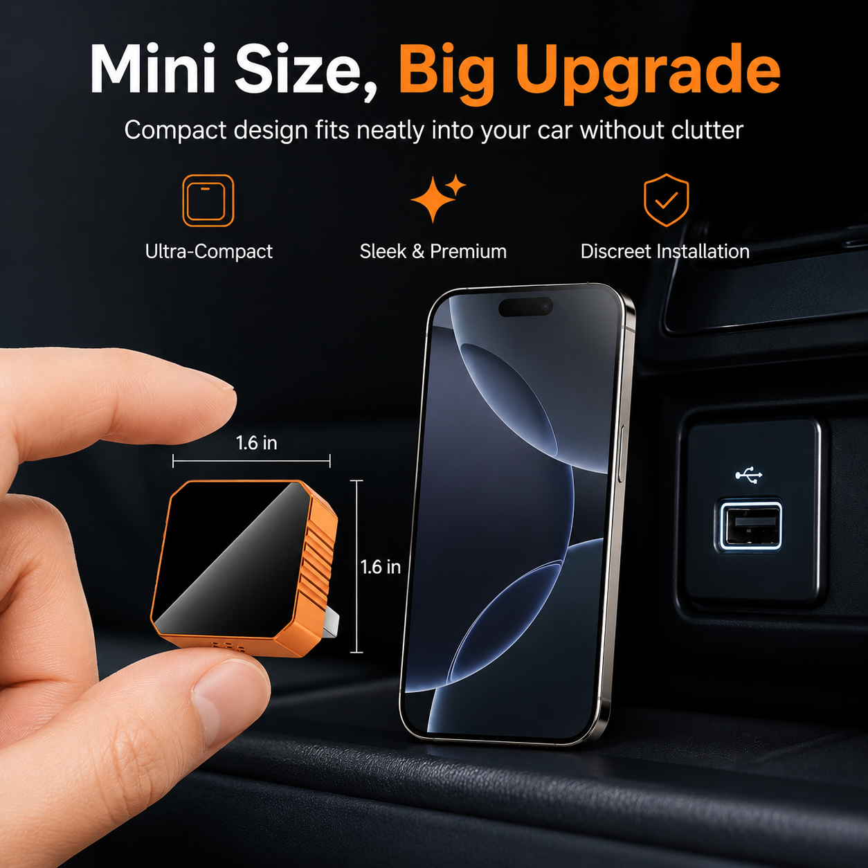 💐60% OFF ! Wireless Car Adapter – No More Cables, Smart Driving 🎯📱【Special Price】