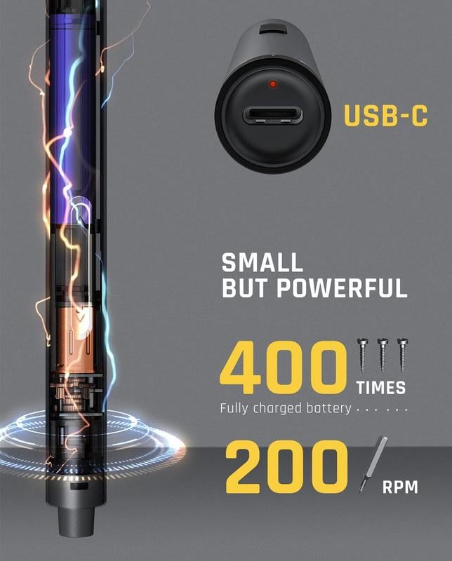 🏆Christmas Limited Sale 50% OFF🔥 E1 MAX 3.7V Mini Screwdriver