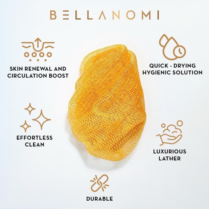 🔥Hot Sale ✨African Exfoliating Net Sponge（with Lemon Turmeric & Kojic Acid Brighetning Soap ）