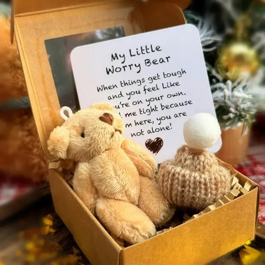 🎁Handmade Mini Plush Teddy Bear in Box🧸