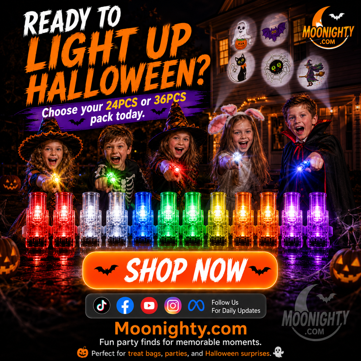 🥳2026 HOT SALE🥳💞50K+ SOLD! 🎉💡 50% OFF! Mini Colorful LED Finger Lights – Bright multi‑color glow, one‑touch on/off. Soft elastic band fits comfortably – perfect for parties, concerts & kids’ play! 🎶✨
