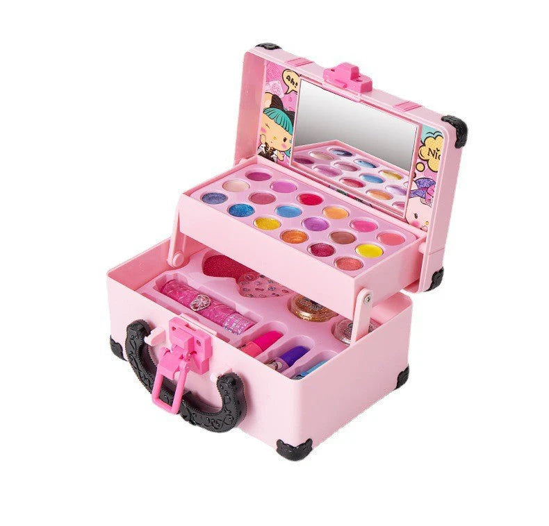 💅[Kids Play Makeup Kit with Case]✨Direct 50% Off -Water-Soluble Safe Cosmetics for Girls, Creative Dress Up Toy!💖💧 Grab It Now or Regret Later!⏰