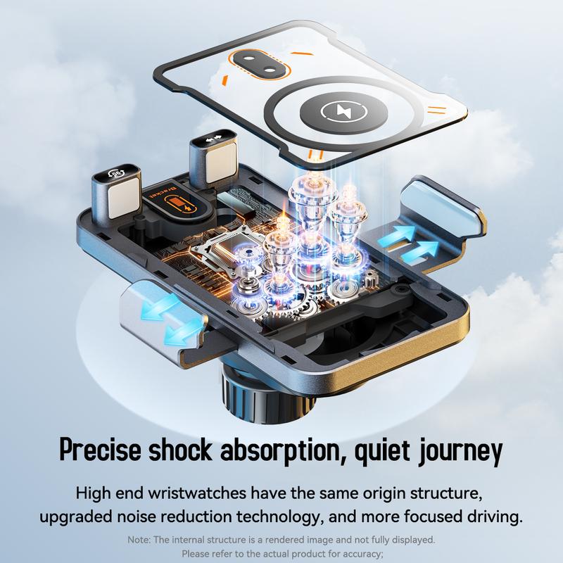 🚗 50% OFF FLASH SALE ! ⚡ Smart 2-in-1 Car Rotating Phone Holder & Wireless Charger – 360° Rotation, Fast Wireless Charging, Stable Anti-Shake 📱
