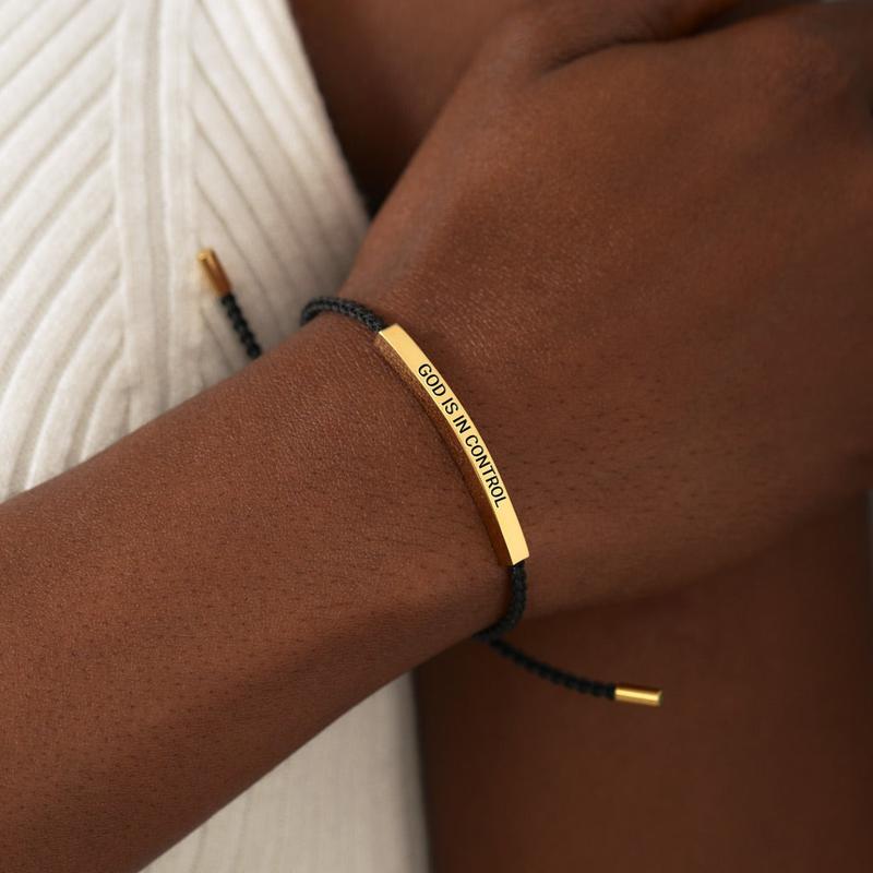 Inspire Bracelet GOD IS IN CONTROL/W.W.J.D - Elegant Design with Unique Patterns and Letters