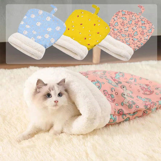 📢📢50% OFF !! ⏰ 🔥 Cozy Pet Nest for Cats and Dogs - Plush & Machine Washable, Perfect for Your Pet's Comfort and Warmth ✨