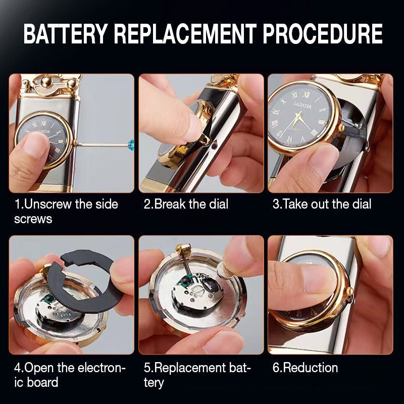 🔥2025 Hot Sale 50% OFF🔥Stylish Windproof Lighter + Digital Clock