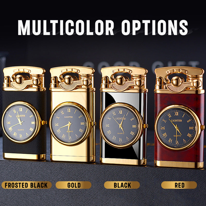 🔥2025 Hot Sale 50% OFF🔥Stylish Windproof Lighter + Digital Clock