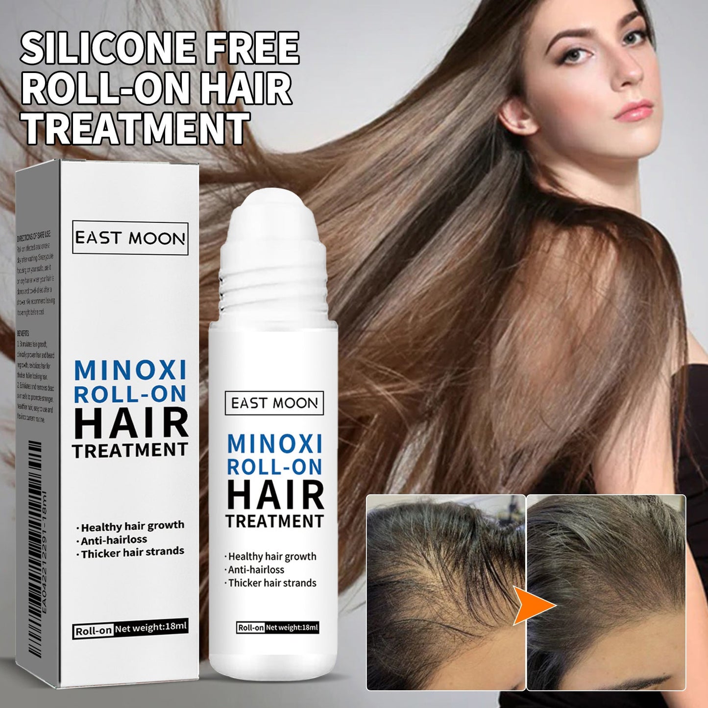 🌿EAST MOON Minoxi Roll-On Hair Treatment