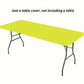 ✨ Sleek Look, Zero Creases – Reusable Spandex Table Cover for Dining & Garden