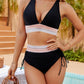 💃Vacation Sale 49% OFF💃Tummy Control Color Block Bikini Set