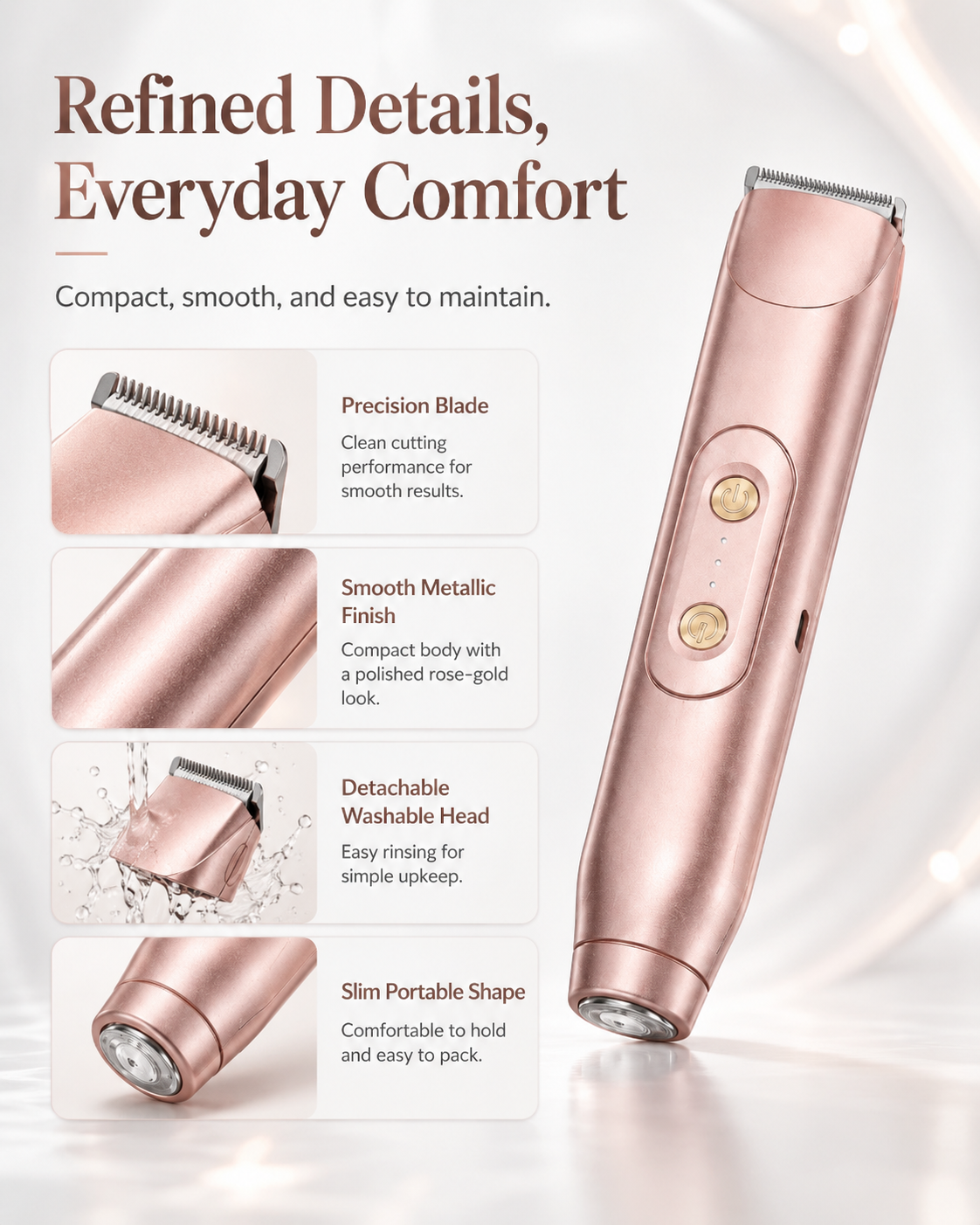 2-in-1 Electric Shaver for Women