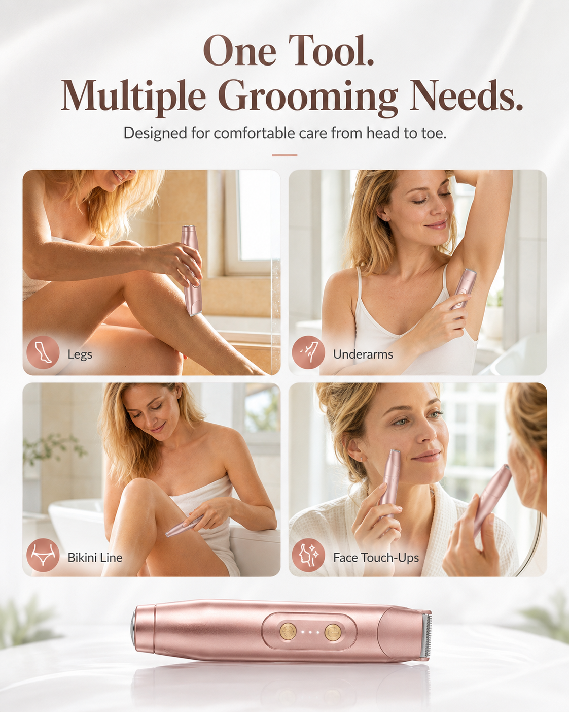 2-in-1 Electric Shaver for Women