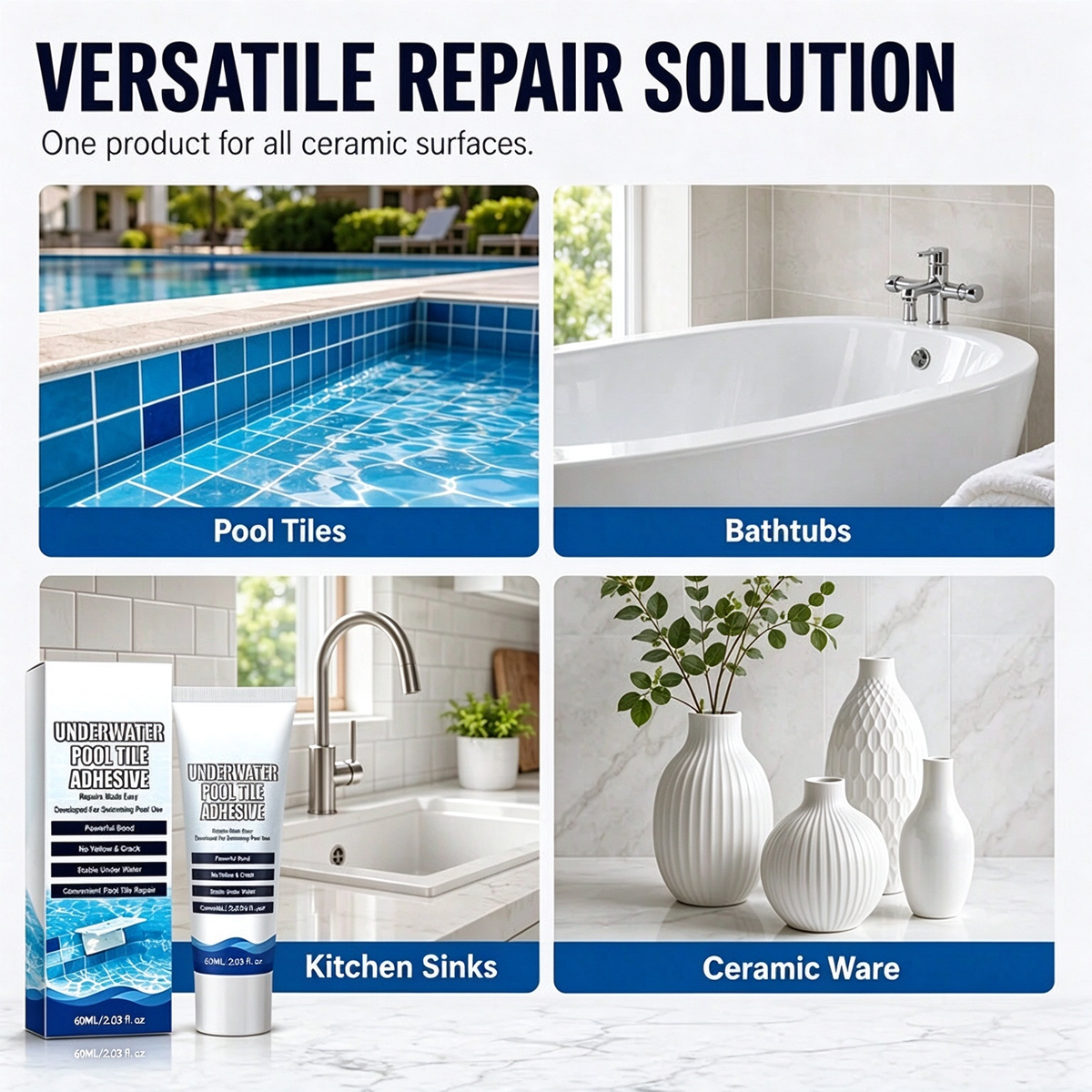 High Strength Underwater Pool Tile Adhesive