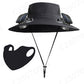 Men’s Sunscreen Fisherman Hat with 2 Detachable Solar Fans