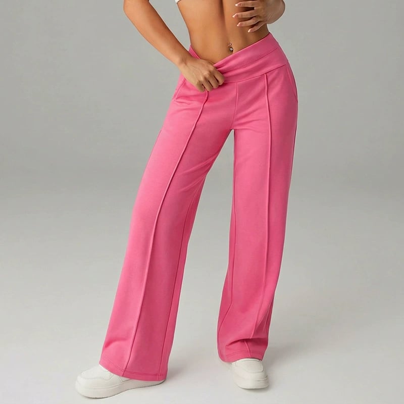 👖50% OFF! 👚 Women‘s Straight Leg Pants – Loose Fit, Plain Design & Comfortable Everyday Wear 👩