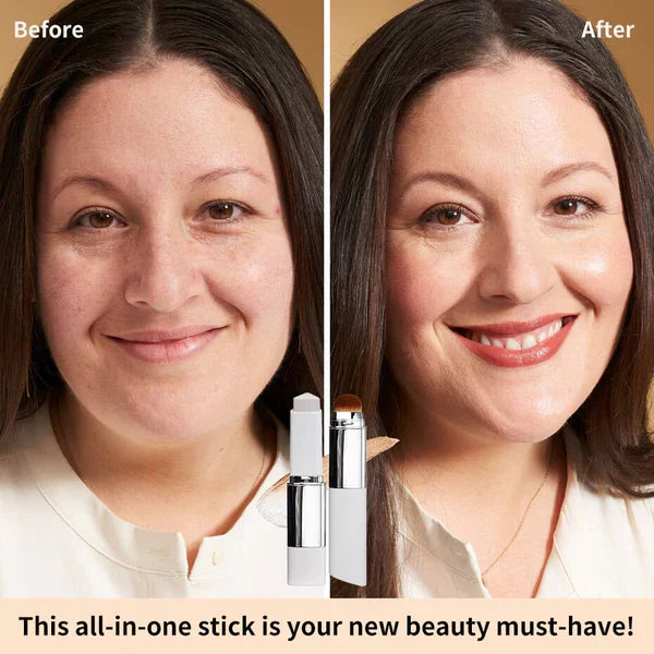 🏆Flash Sale⚡ 50K+ SOLD! Almost Gone-💥🏆#1 Best Seller ⏰💕🌟Cream Stick V White Korean Color-Changing Foundation Stick with Volufiline