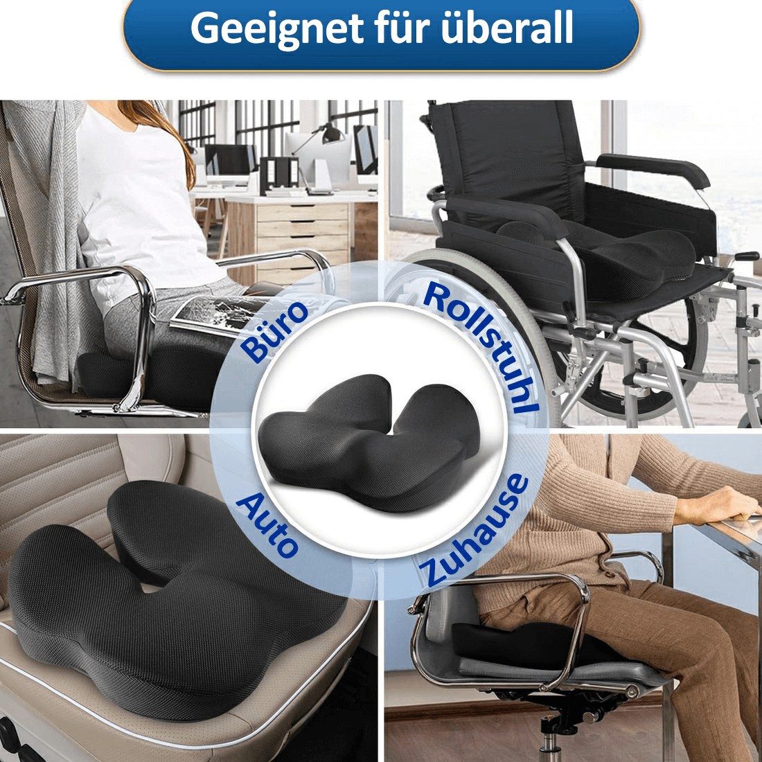 🎁LAST DAY 40％ DISCOUNT🔥Ergonomic seat cushion made from memory foam