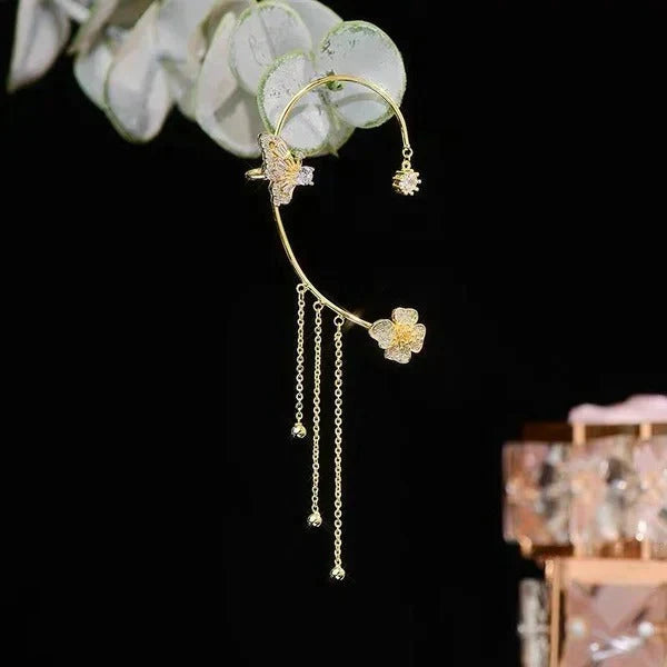 🎁Hot Sale 50% OFF✨BUTTERFLY TASSEL STYLE ZIRCON EARRINGS | PERFECT GIFT💎