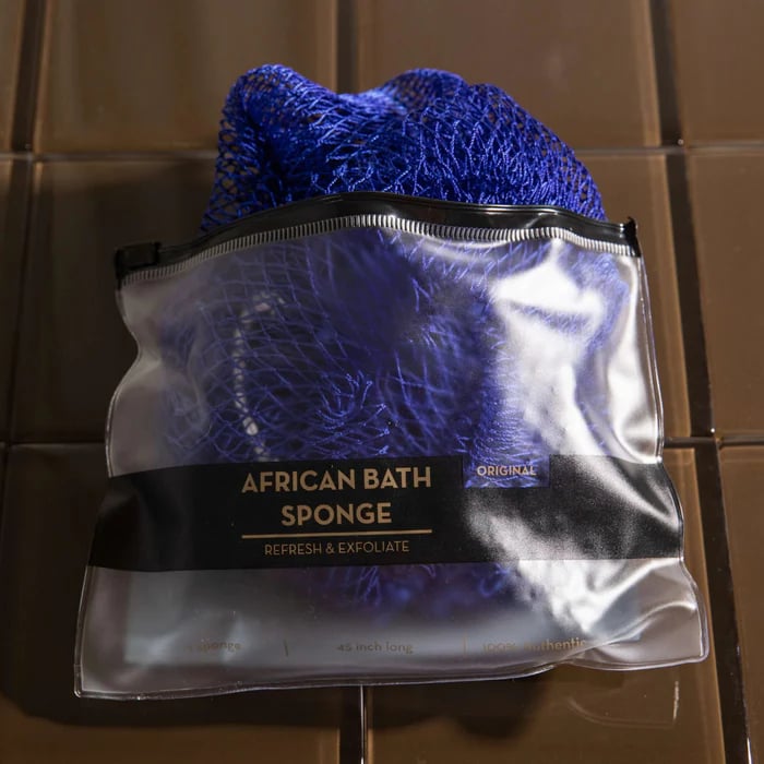 🔥Hot Sale ✨African Exfoliating Net Sponge（with Lemon Turmeric & Kojic Acid Brighetning Soap ）